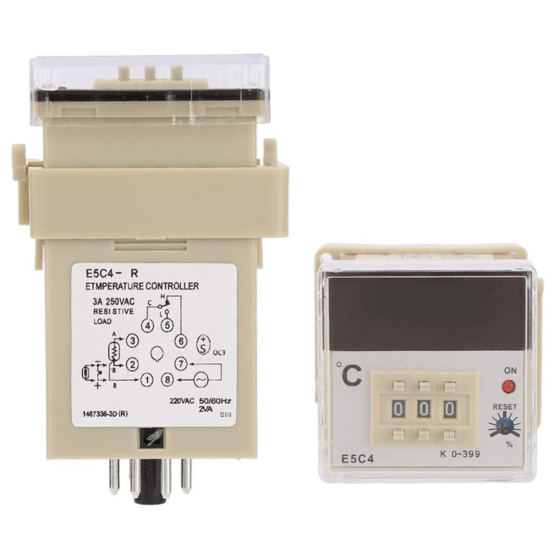 Bộ điều khiển nhiệt độ Minjin E5C4-R 220VAC, dải nhiệt 0~399°C