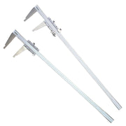 Thước kẹp cơ Mitutoyo Vernier Caliper Series 160 với hàm kẹp kiểu mỏ chim, có nút tinh chỉnh