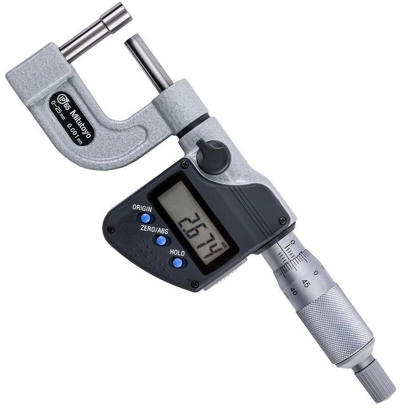 Panme điện tử Mitutoyo Series 395 - Tube Micrometers, Đo độ thành ống và bề mặt cong. Tiếp điểm đo hình trụ