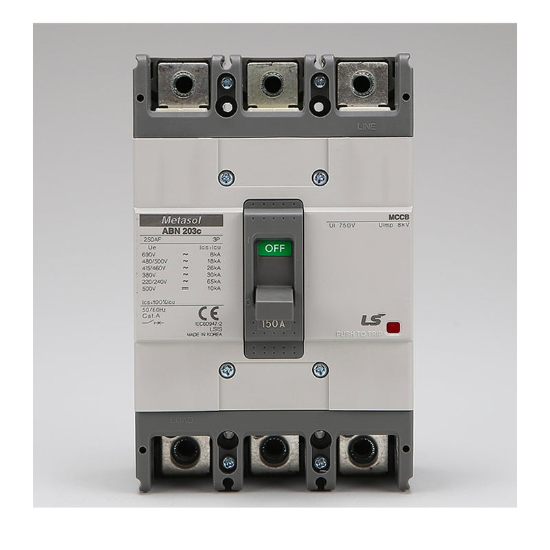 Cầu dao tự động MCCB 3P LS, tải danh định từ 5A ~ 1600A, dòng cắt từ 14kA - 75kA
