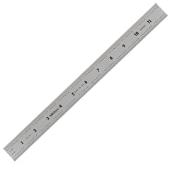 Mã 182-125　12 in | 300 mm　Vạch chia 1/32 in, 1/64 in, 1 mm, 0.5 mm　Rộng - Cứng