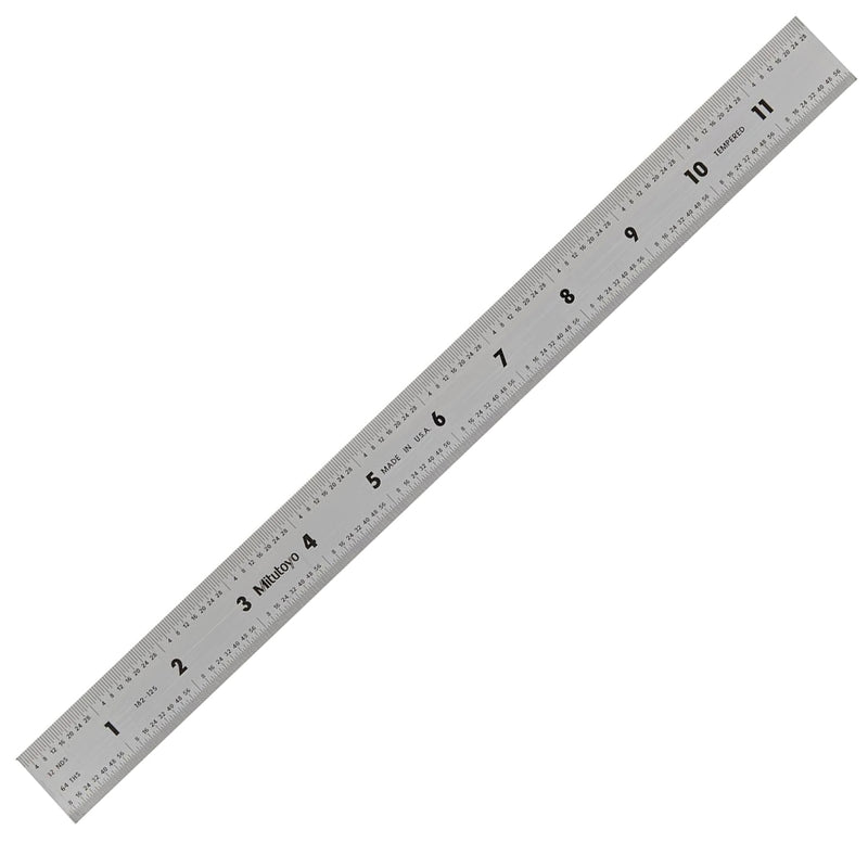 Thước lá thép Mitutoyo (Wide Rigid Steel Rules) - SERIES 182 - Bản rộng cứng, hệ Inch/Metric