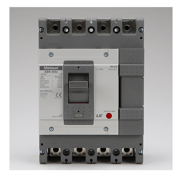 Cầu dao tự động MCCB 4P LS, tải danh định từ 15A ~ 1600A, dòng cắt từ 18kA ~ 75kA
