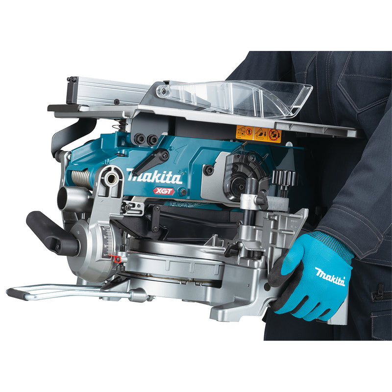 Máy cưa bàn đa góc Makita LH001G dùng Pin 40Vmax XGT, đường kính lưỡi 255mm - 260mm