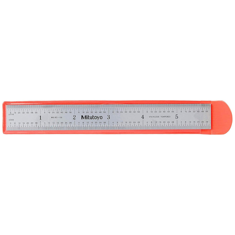 Thước lá thép Mitutoyo (Wide Rigid Steel Rules) - SERIES 182 - Bản rộng cứng, hệ Inch/Metric