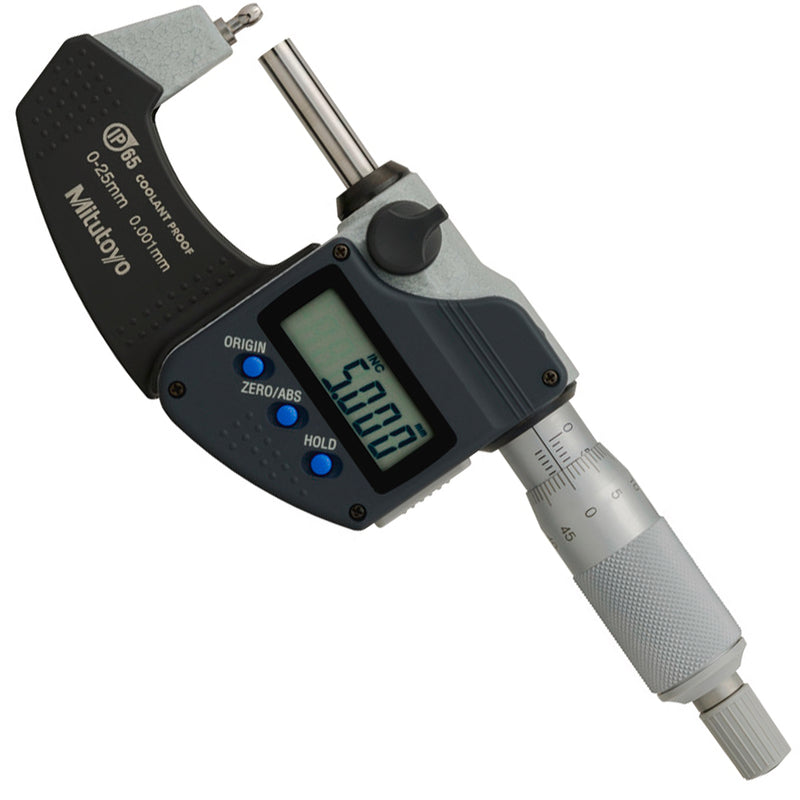 Panme điện tử Mitutoyo Series 395 - Tube Micrometers, Đo độ thành ống và bề mặt cong. Tiếp điểm đo hình trụ