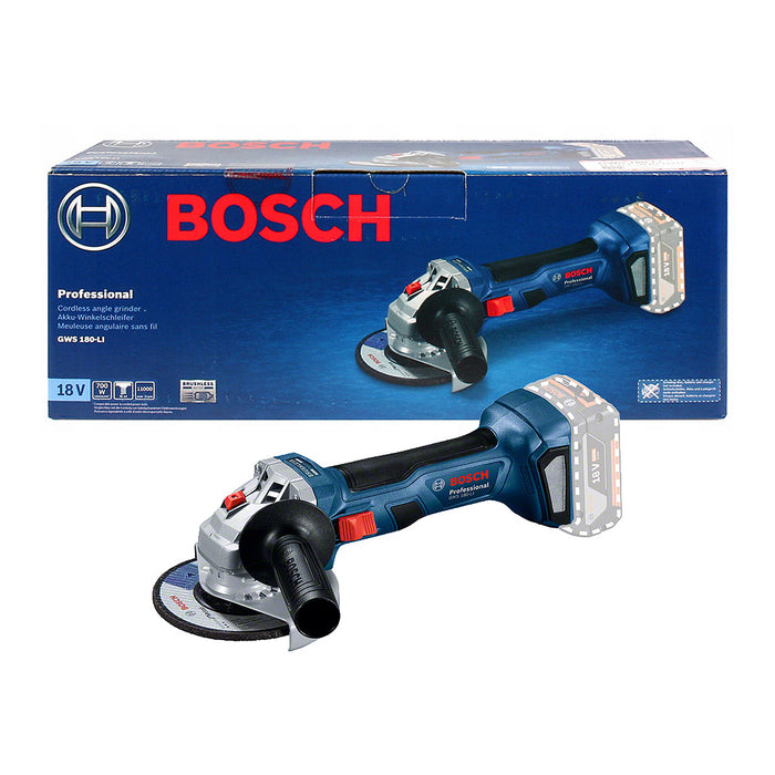 Máy mài góc 100mm dùng Pin 18V Bosch GWS 180-LI, công tắc trượt