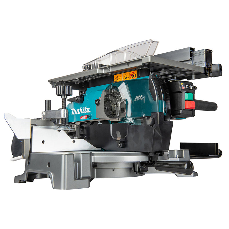Máy cưa bàn đa góc Makita LH001G dùng Pin 40Vmax XGT, đường kính lưỡi 255mm - 260mm
