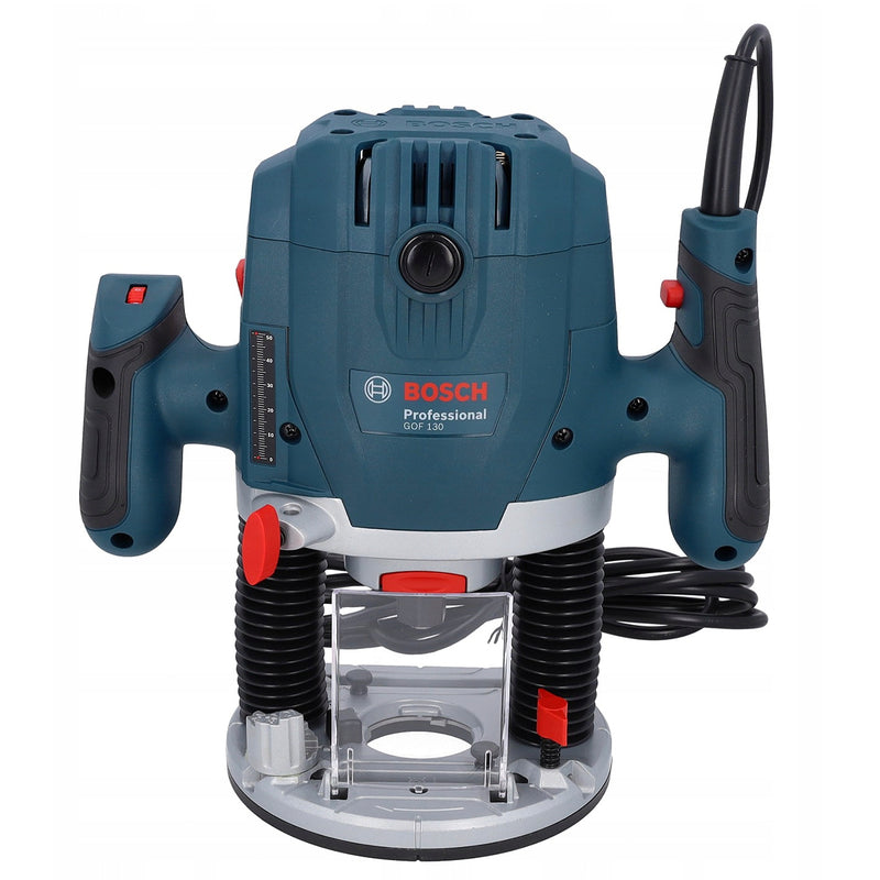 Máy phay Bosch GOF 130 công suất 1300W, chấu bóp 6mm - 8mm mã số 06016B70K1