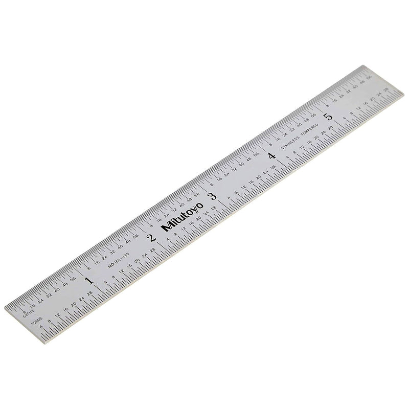 Thước lá thép Mitutoyo (Wide Rigid Steel Rules) - SERIES 182 - Bản rộng cứng, hệ Inch/Metric