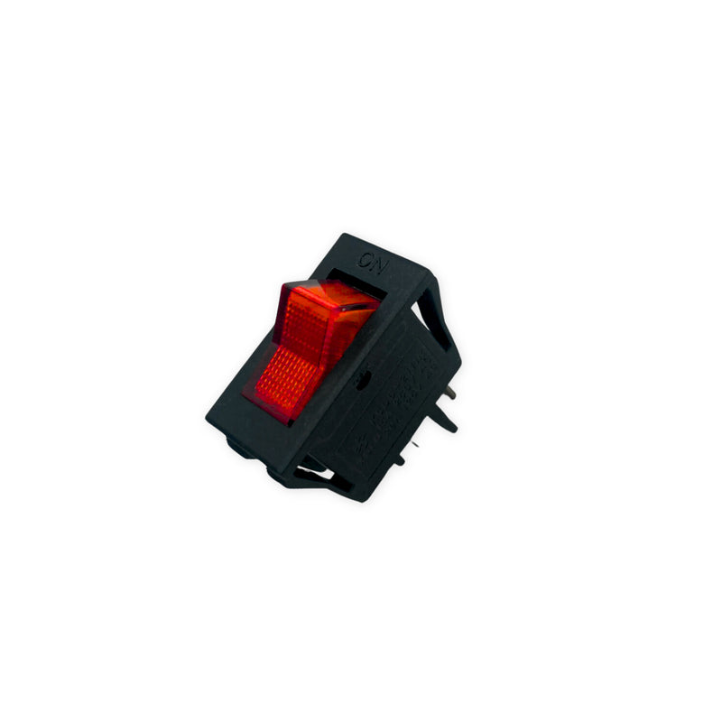 Công tắc chữ nhật 3 chân Janfa KCD1-1, dòng điện AC 10A - 250V, đèn đỏ