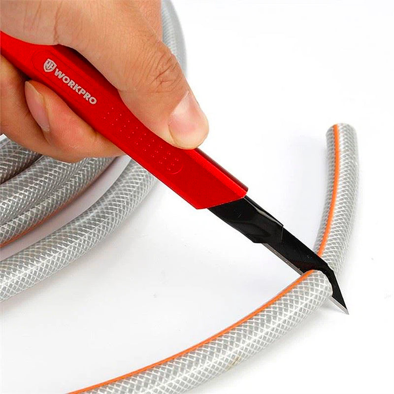 Dao rọc giấy thân nhôm mỏng, chiều rộng lưỡi dao 9mm Workpro