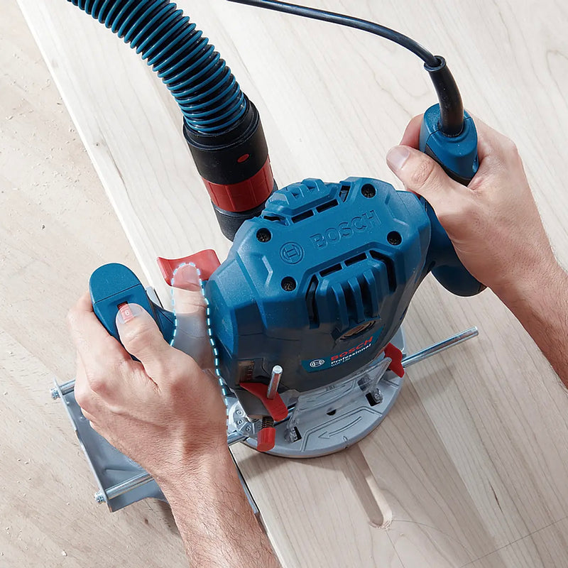 Máy phay Bosch GOF 130 công suất 1300W, chấu bóp 6mm - 8mm mã số 06016B70K1