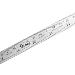 Mã 182-303　8 in | 200 mm　Vạch chia 1/16 in, 1/32 in,1/64 in, 1 mm, 0.5 mm　Dẻo vừa/ Semi Flexible