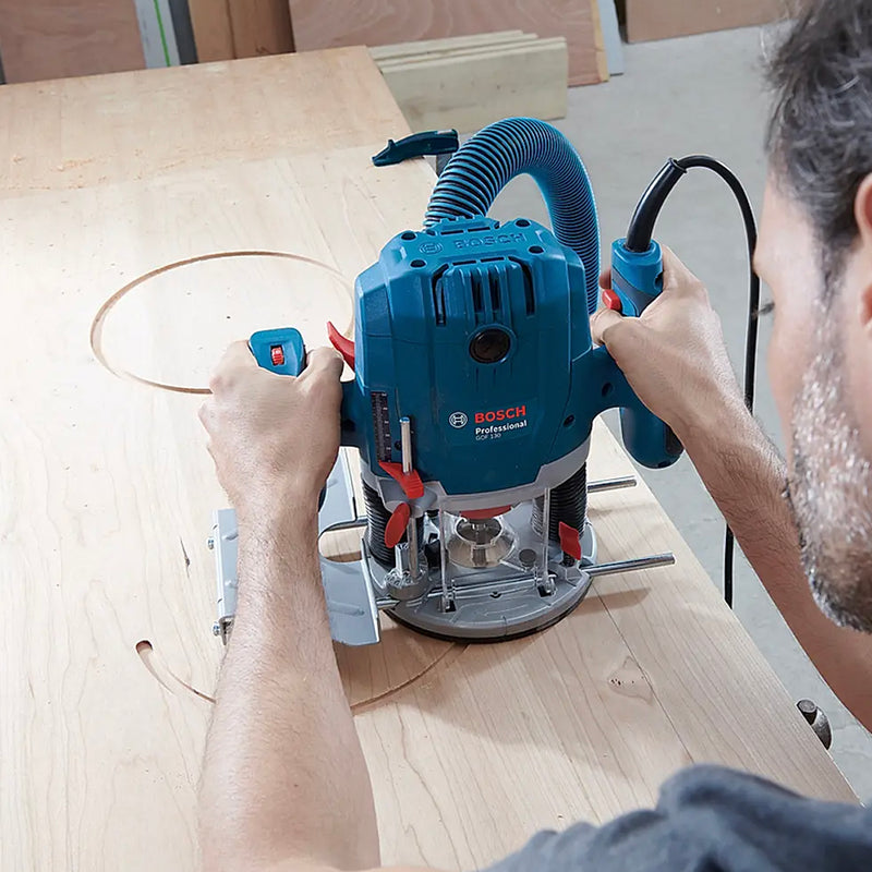 Máy phay Bosch GOF 130 công suất 1300W, chấu bóp 6mm - 8mm mã số 06016B70K1