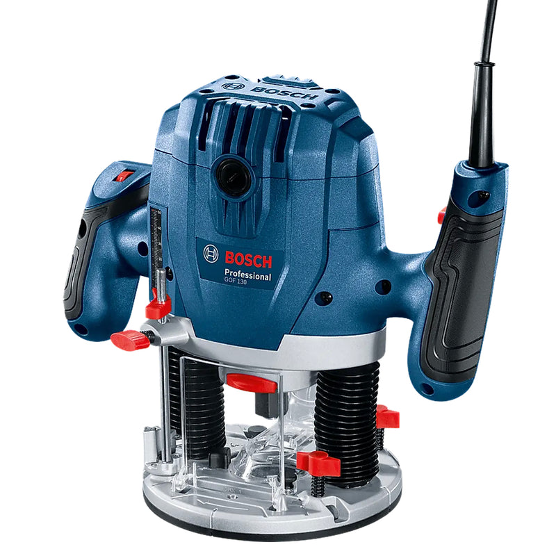 Máy phay Bosch GOF 130 công suất 1300W, chấu bóp 6mm - 8mm mã số 06016B70K1