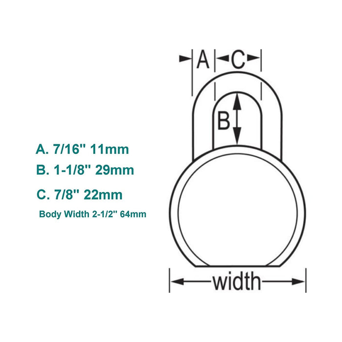 Ổ khóa treo Master Lock 6230 cao cấp, thân khóa bằng thép mạ chrome 64mm