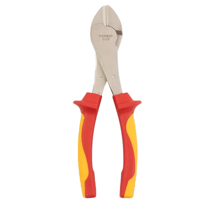 Kìm cắt cách điện hạng nặng 1000V VDE Kendo 11014, chiều dài 180mm (7 inch), vật liệu thép Cr-V