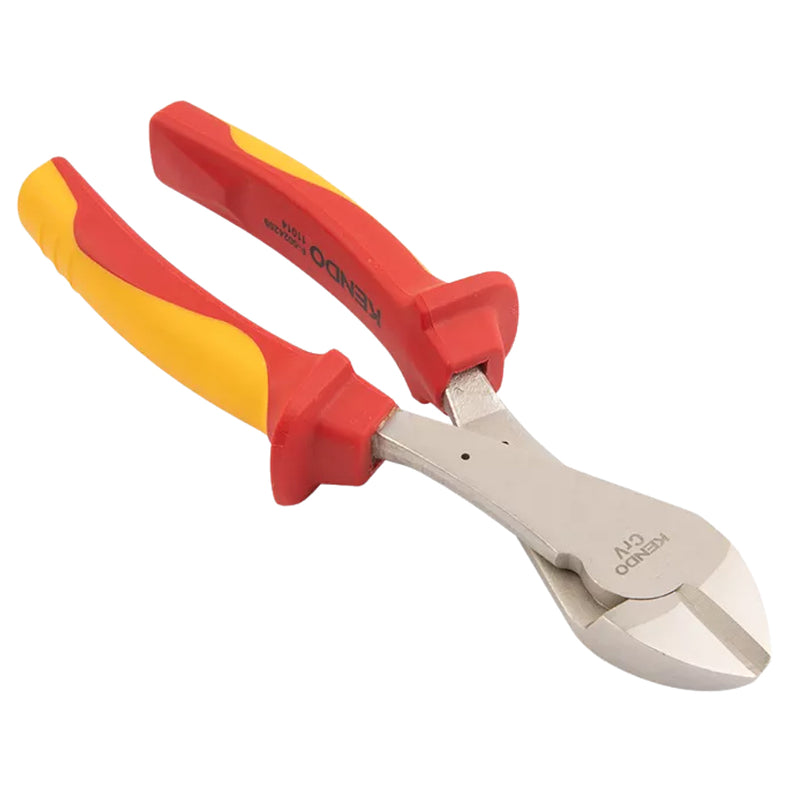 Kìm cắt cách điện hạng nặng 1000V VDE Kendo 11014, chiều dài 180mm (7 inch), vật liệu thép Cr-V