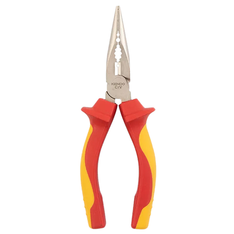 Kìm nhọn cách điện 1000V VDE Kendo, chiều dài từ 160mm - 200mm (6 inch - 8 inch), vật liệu thép Cr-V