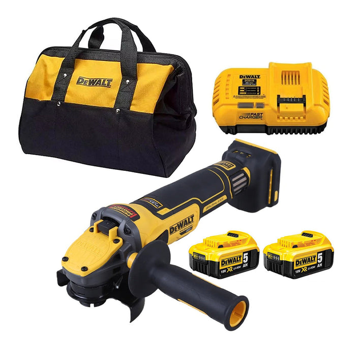 Máy mài góc Dewalt DCG409, dùng Pin FLEXVOLT 20V/60VMax, đường kính lưỡi 100mm, công tắc trượt