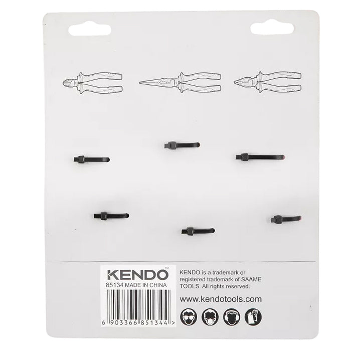Bộ kìm cách điện 1000V 3 cái (kìm điện-cắt-nhọn) Kendo - 85134