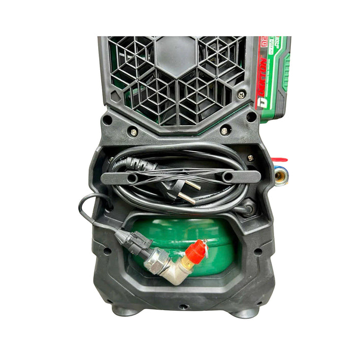 Máy nén khí Dekton M21-NK02BL dùng pin 21V và điện 220V, bình chứa 6 lít hợp kim nhôm cao cấp (Chỉ có thân máy)