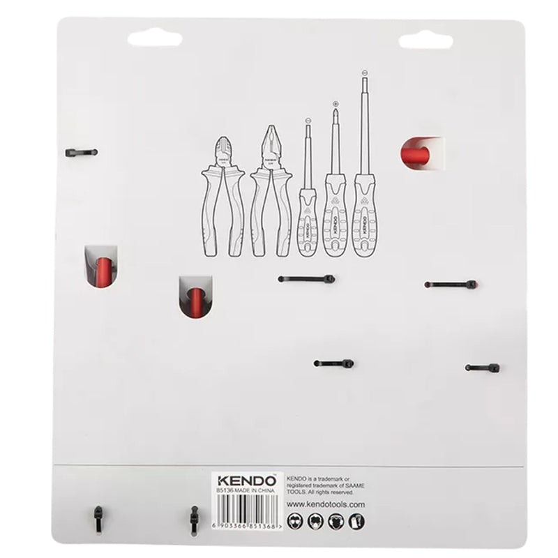 Bộ kìm và tua vít cách điện 1000V 5 chi tiết Kendo 85136
