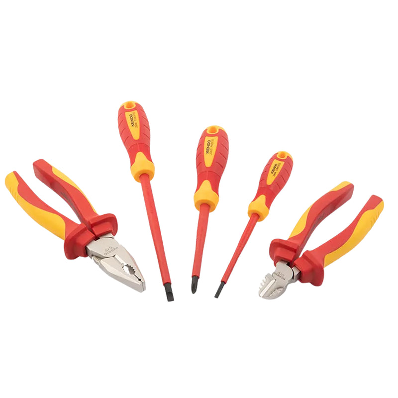 Bộ kìm và tua vít cách điện 1000V 5 chi tiết Kendo 85136