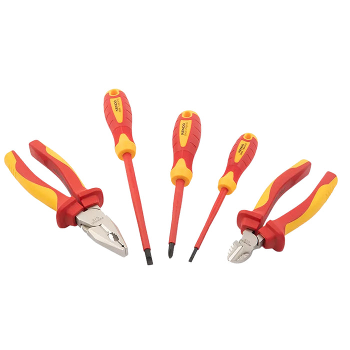 Bộ kìm và tua vít cách điện 1000V 5 chi tiết Kendo 85136