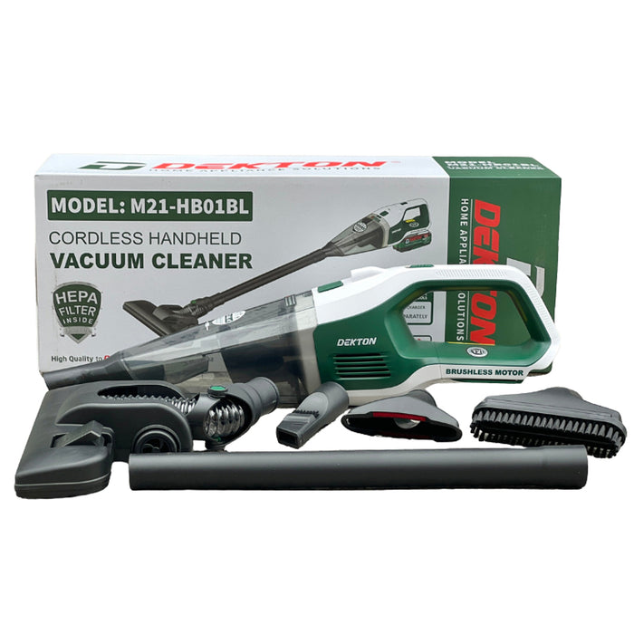 Máy hút bụi Dekton M21-HB01BL dùng pin 21V, lực hút tối đa 16Kpa