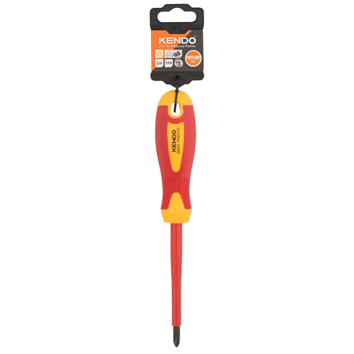 Tua vít bake cách điện 1000V VDE Kendo , kích thước PH1 - PH3, vật liệu thép Cr-V