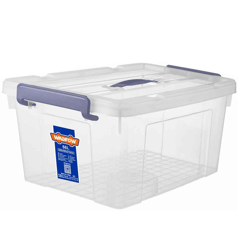 Hộp nhựa lưu trữ (màu trắng) Wadfow, dung tích từ 33L - 87L, chất liệu nhựa PP