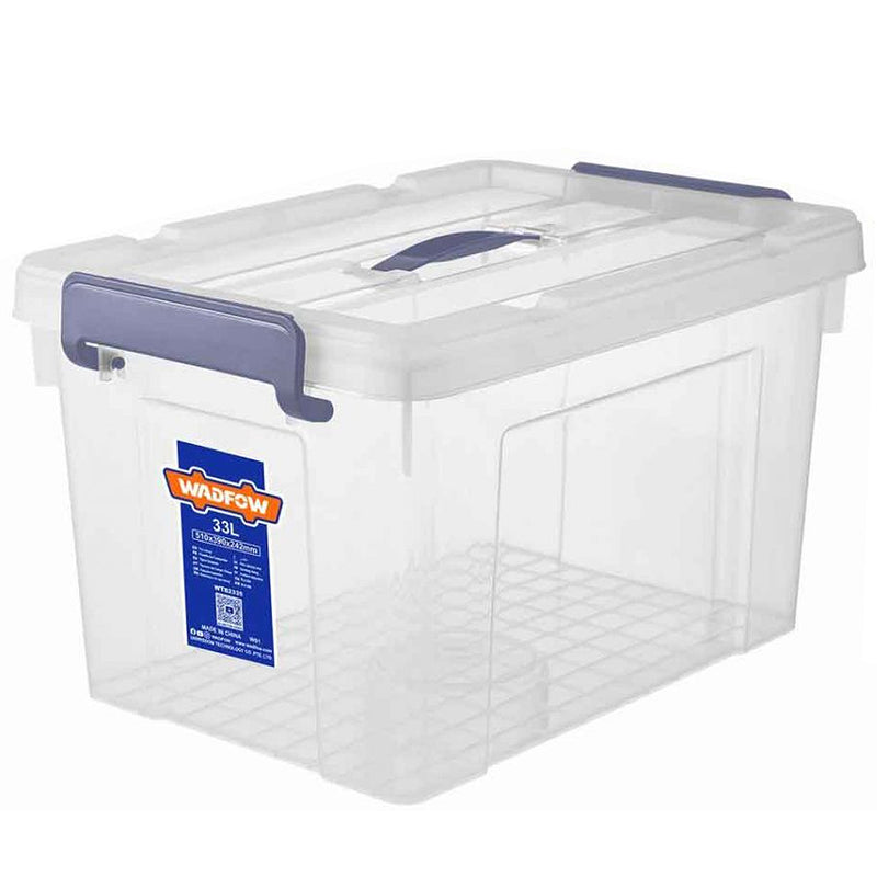 Hộp nhựa lưu trữ (màu trắng) Wadfow, dung tích từ 33L - 87L, chất liệu nhựa PP