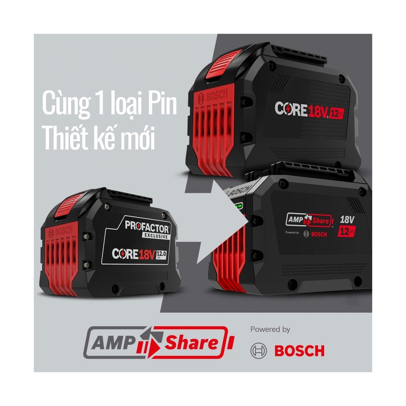 Pin ProCore 18V dung lượng 12.0Ah Bosch mã số 1600A0193R