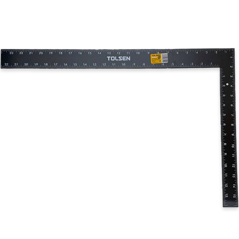 Thước góc đen hệ mét/inch 300 - 600mm TOLSEN