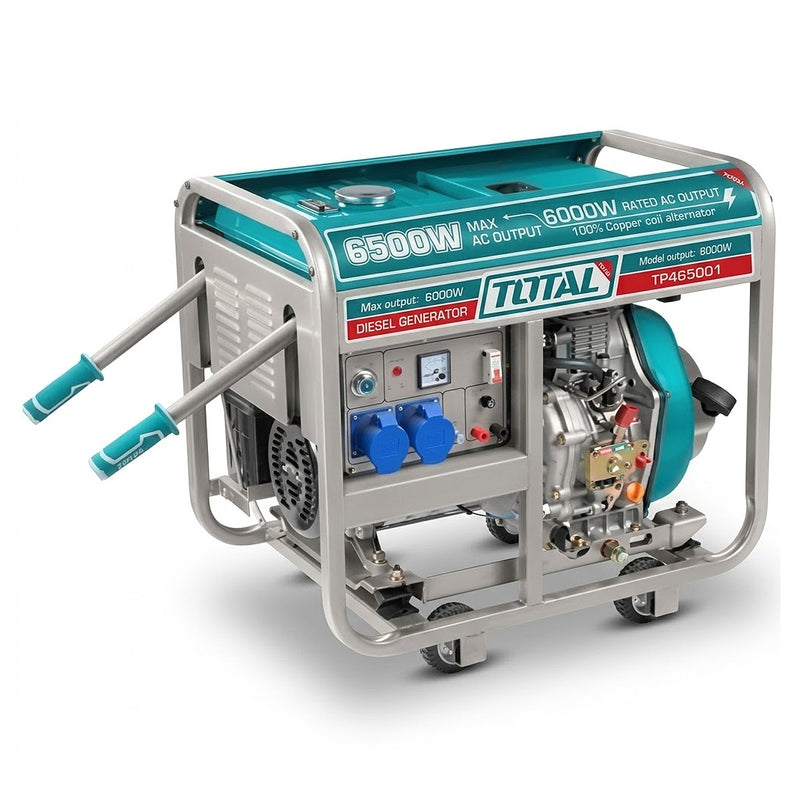 Máy phát điện dùng dầu Diesel Total TP465001 công suất 6.5kW