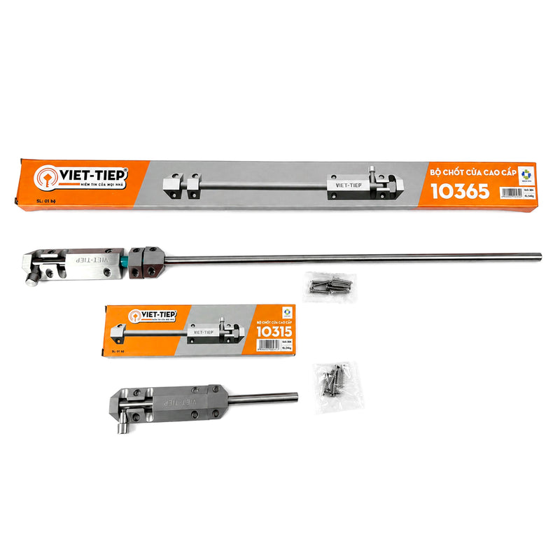 Chốt cửa Inox Việt Tiệp chiều dài từ 200mm - 600mm