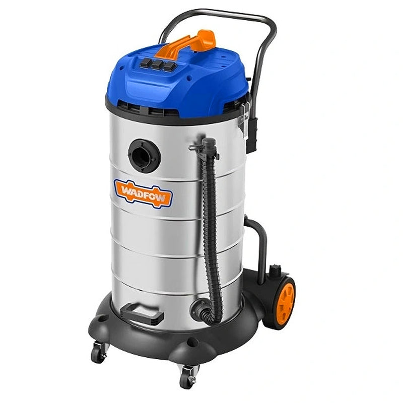 Máy hút bụi, 3 động cơ, thùng Inox Wadfow WVR5A90 công suất 3600W, dung tích 90 Lít (hút khô/ướt)