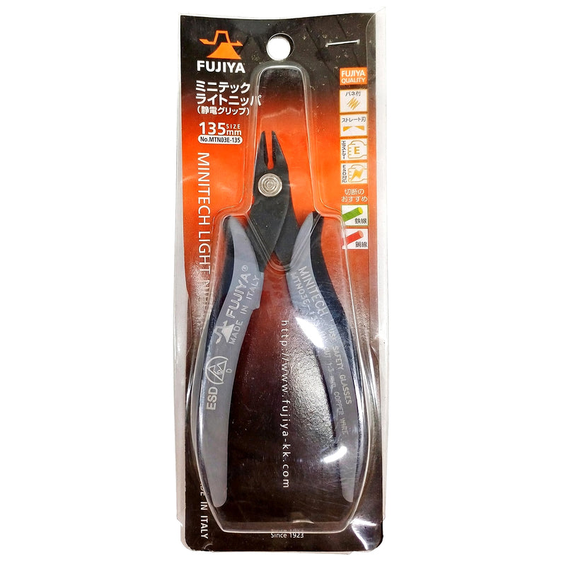 Kìm cắt linh kiện, bo mạch điện tử, chống tĩnh điện Fujiya MTN03E-135 kích thước 135mm