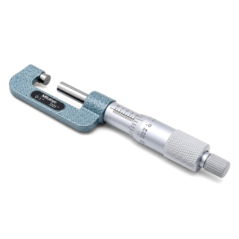 Panme Mitutoyo Series 147 - Đo gờ trong lỗ, đo không gian hẹp, mặt đo Carbide, bánh cóc, dãy đo 0-100mm & 0-4 inch