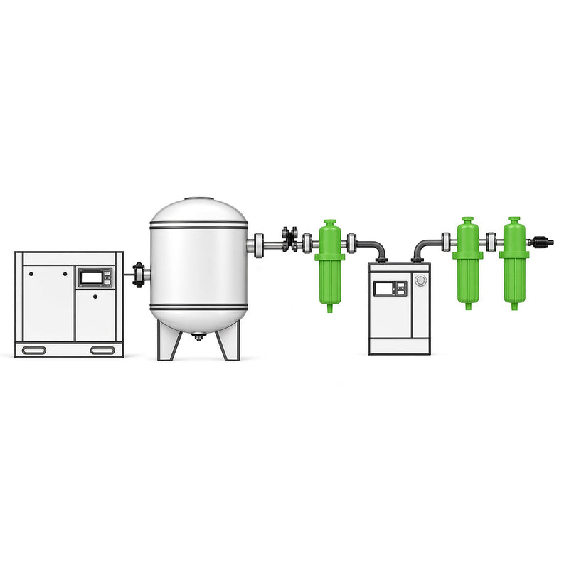 Bầu lọc khí nén cho máy nén khí trục vít SATA