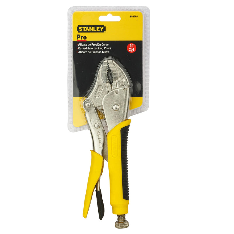 Kìm bấm chết hàm cong, tay cầm bọc cao su chống trượt Stanley 84-369-1-S chiều dài 254mm