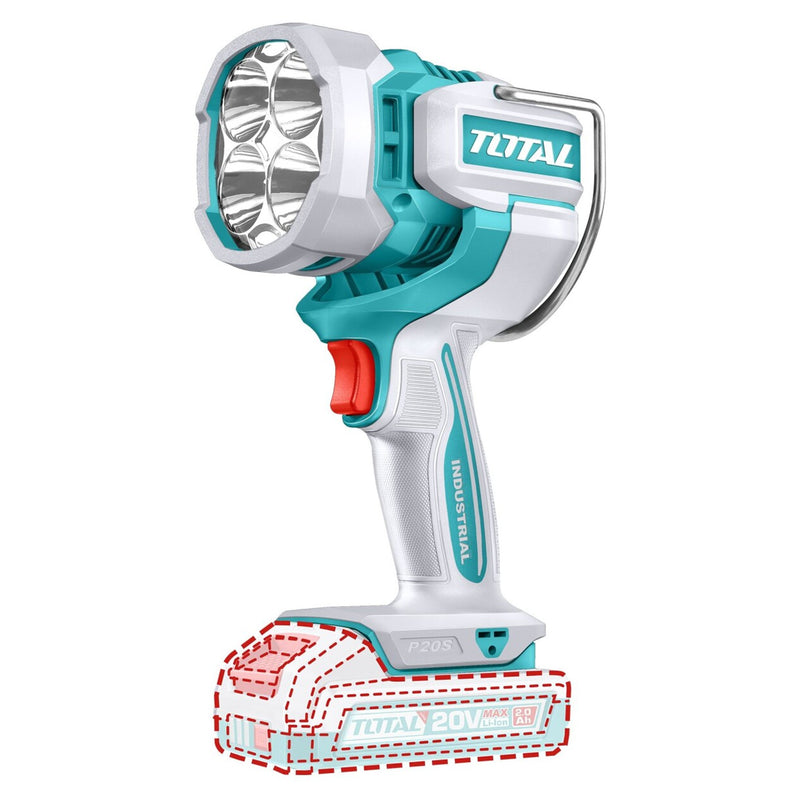 Đèn LED Total TWLI20885 dùng Pin 20V, độ sáng 2500lm (Chỉ thân đèn)