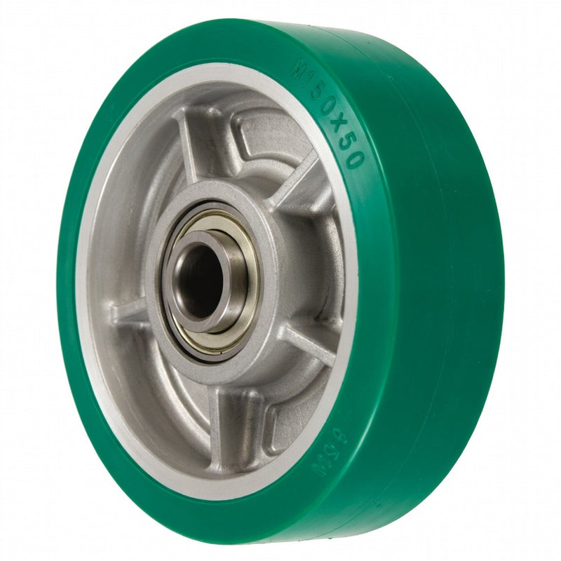 Bánh xe rời, tải nặng Ukai R-Type niềng nhôm, bánh nhựa PU, đường kính từ 100mm - 150mm