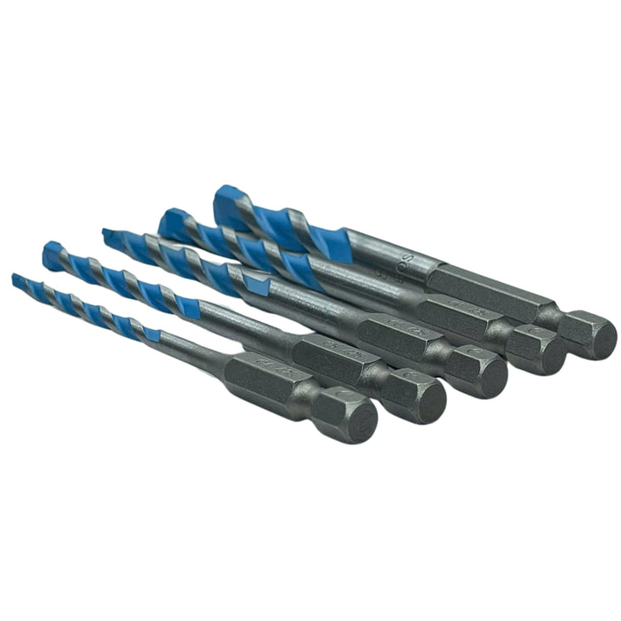 Vỉ 5 mũi khoan đa năng Bosch 2608900585 đường kính 4mm - 8mm, đuôi lục giác Hex-9