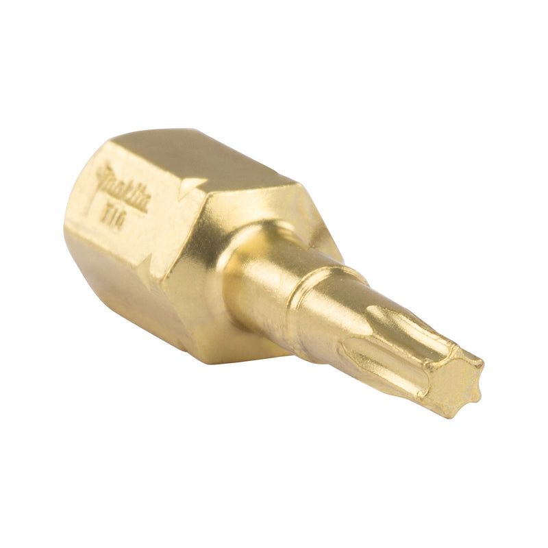 Vì 2 mũi vặn vít đầu sao Torsion Impact Gold Makita B-28391 kích thước T10 x 25mm