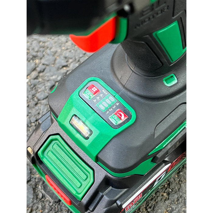 Máy siết bu lông Dekton M21-IW590Plus dùng pin 21V, mô-men xoắn 590Nm, cốt 1/2 inch (Phiên bản màu xanh)