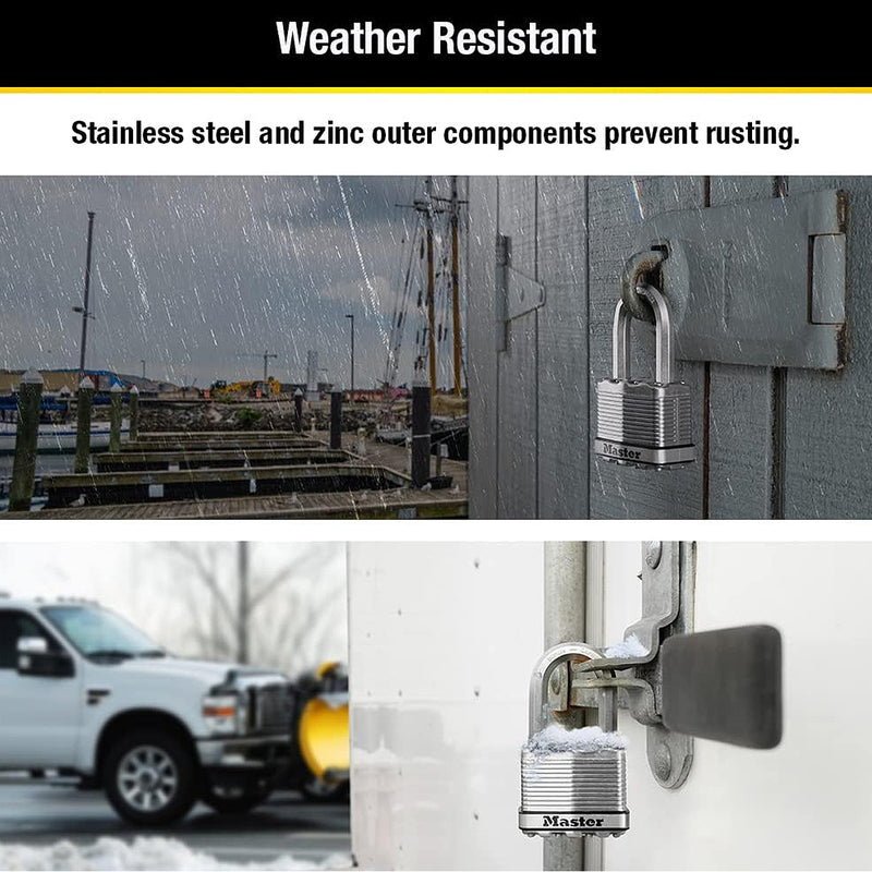 Ổ khóa treo Master Lock M15XDLF cao cấp, thân khóa bằng thép lá 64mm