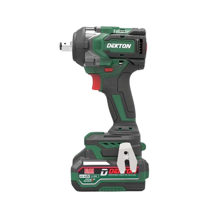 Máy siết bu lông Dekton M21-IW590Plus dùng pin 21V, mô-men xoắn 590Nm, cốt 1/2 inch (Phiên bản màu xanh)